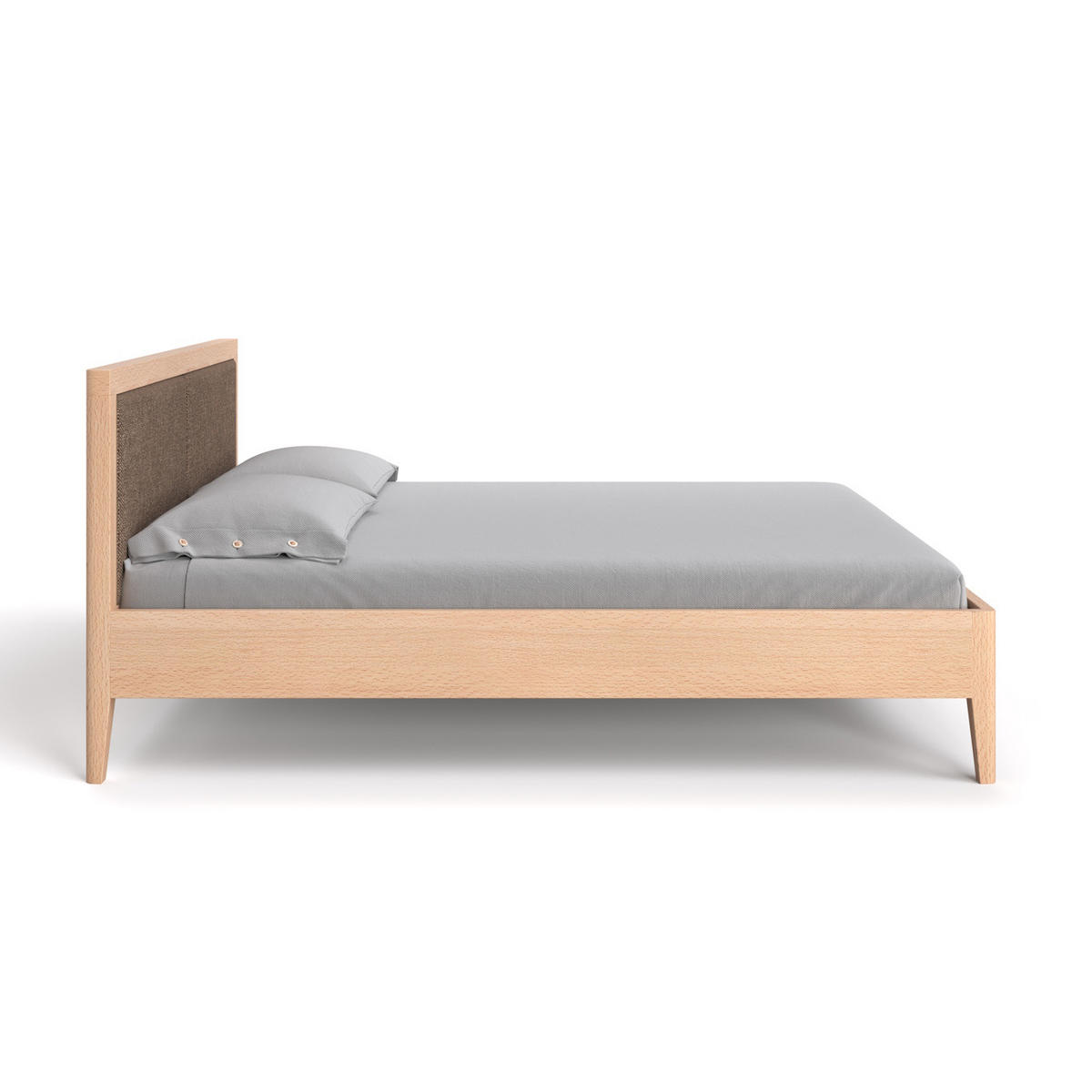MASSIVHOLZBETT Silva aus Buche 200x220 cm, Storm 18 - Buchefarben/Naturfarben, Holz (200/220cm) - Danzz