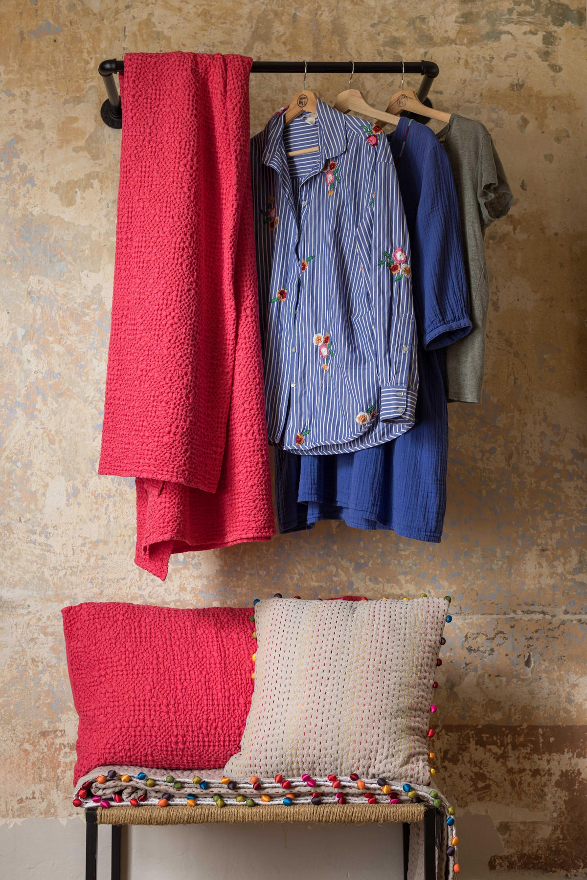 KISSEN Gastounet multico 45 x 45 cm - Multicolor, Textil (45/45cm) - Vivaraise