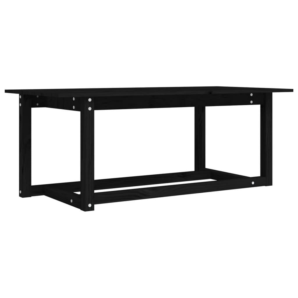 furnicato Couchtisch Schwarz 110x45x55 cm