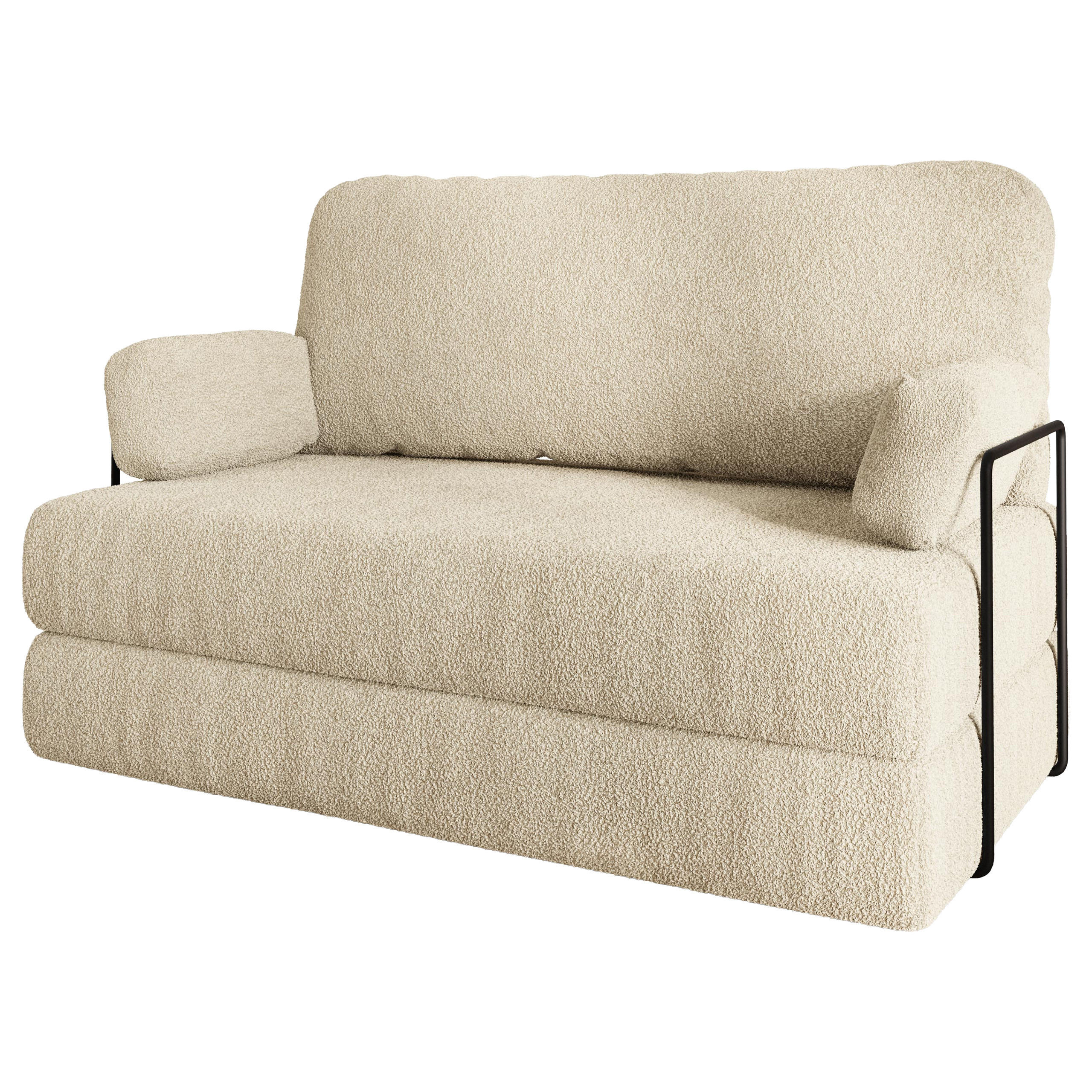 Masseno Bettsofa Creme 140x86x60 cm