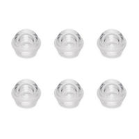 TÜRSTOPPER, halbkugelförmig, selbstklebend, Bodenbefestigung, Kunststoff, Transparent 6er-set - Transparent, Kunststoff (8.8/12.6cm) - EMUCA