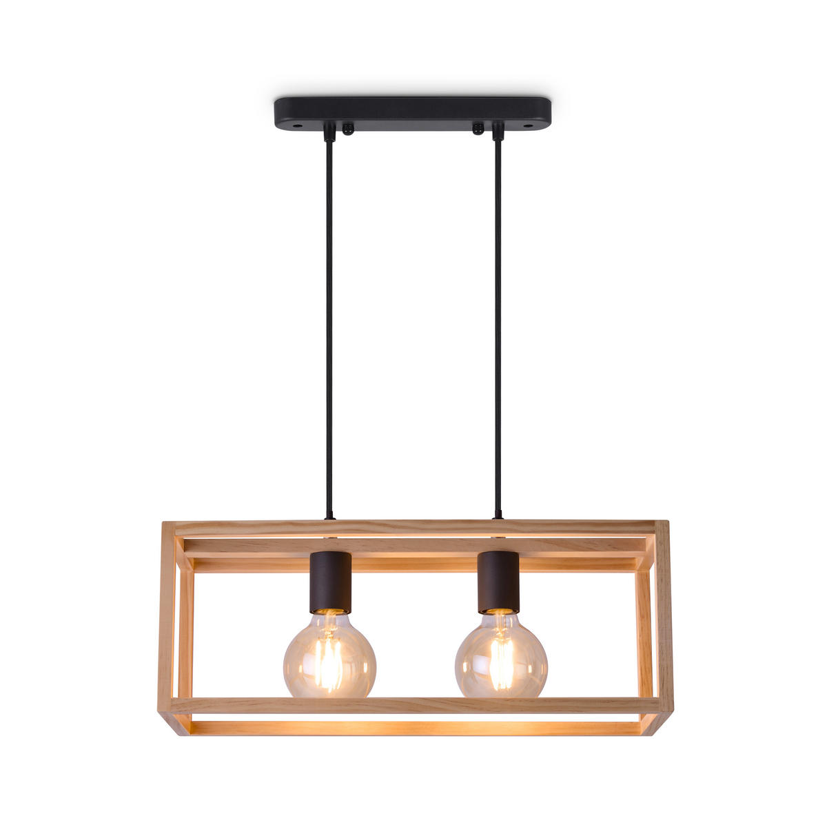 PENDELLEUCHTE Björn - Schwarz, Metall (50/19/19cm) - Paco Home