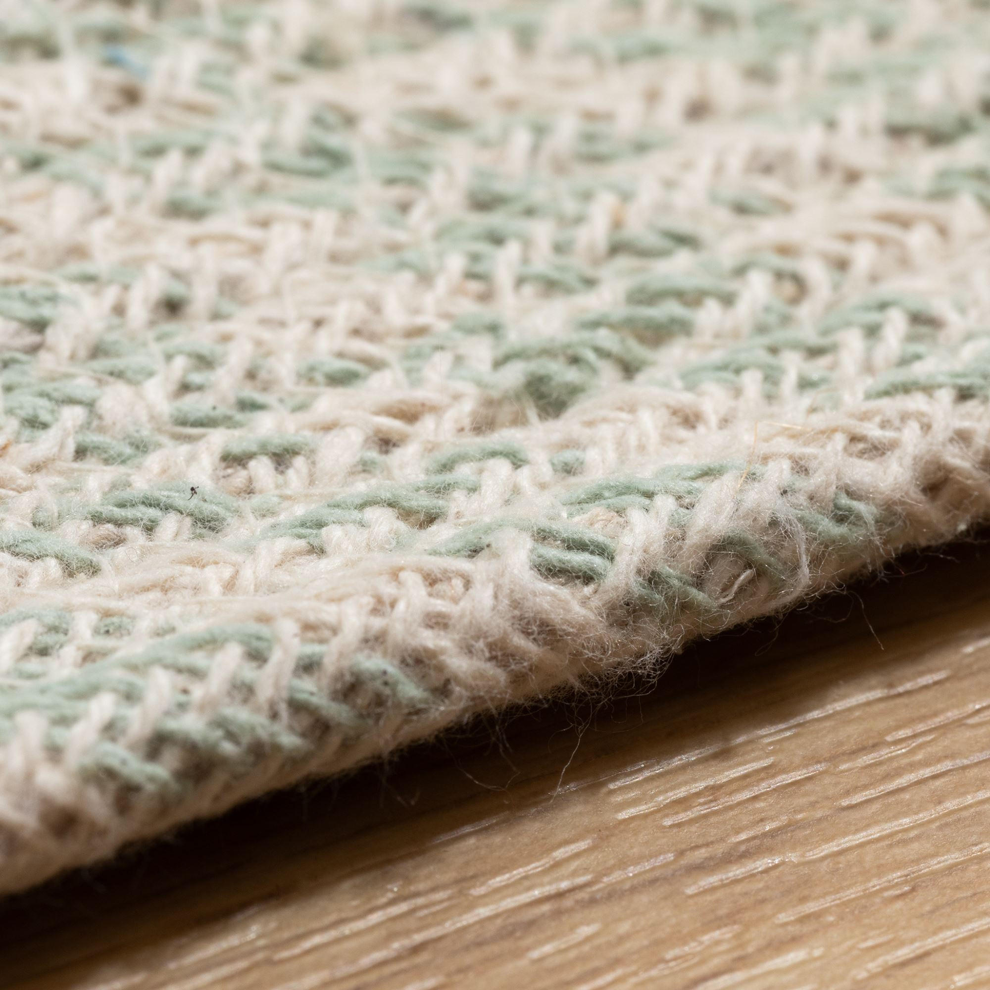 HANDWEBTEPPICH 150/150 cm Bali Plain - Hellgrün, Naturmaterialien (150/150cm) - Steffensmeier