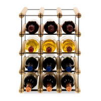 WEINREGAL Vinotega Mod Metal 42,5x32,5x24,5 cm 3x4 Flaschen Massives Kiefernholz Natur - Naturfarben, Holz (32.5/42.5/24.5cm) - PROREGAL