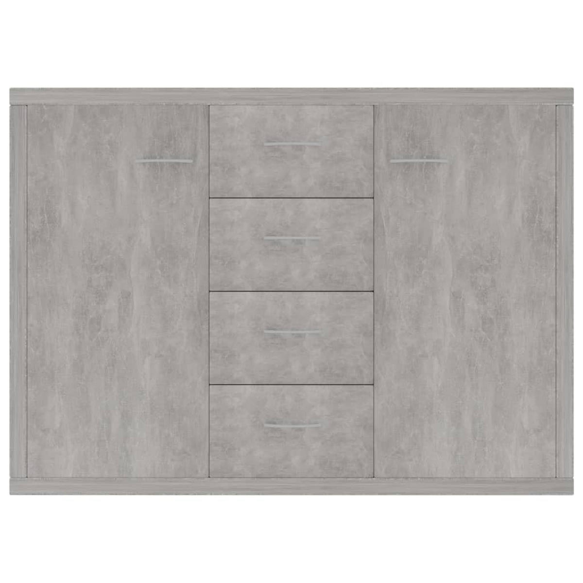 SIDEBOARD Betongrau 88/30/65 Cm Holzwerkstoff - Hellgrau/Grau, Holz/Metall (88/65/30cm) - vidaXL