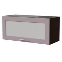 KLAPPHÄNGESCHRANK Bari W4BS/80 WKF Schwarz / RAL 4009 pastellviolett 80 / 32,5 / 36cm Blum Aventos - Violett/Schwarz, Holz/Holzwerkstoff (80/36/32.5cm) - Feldmann-Wohnen
