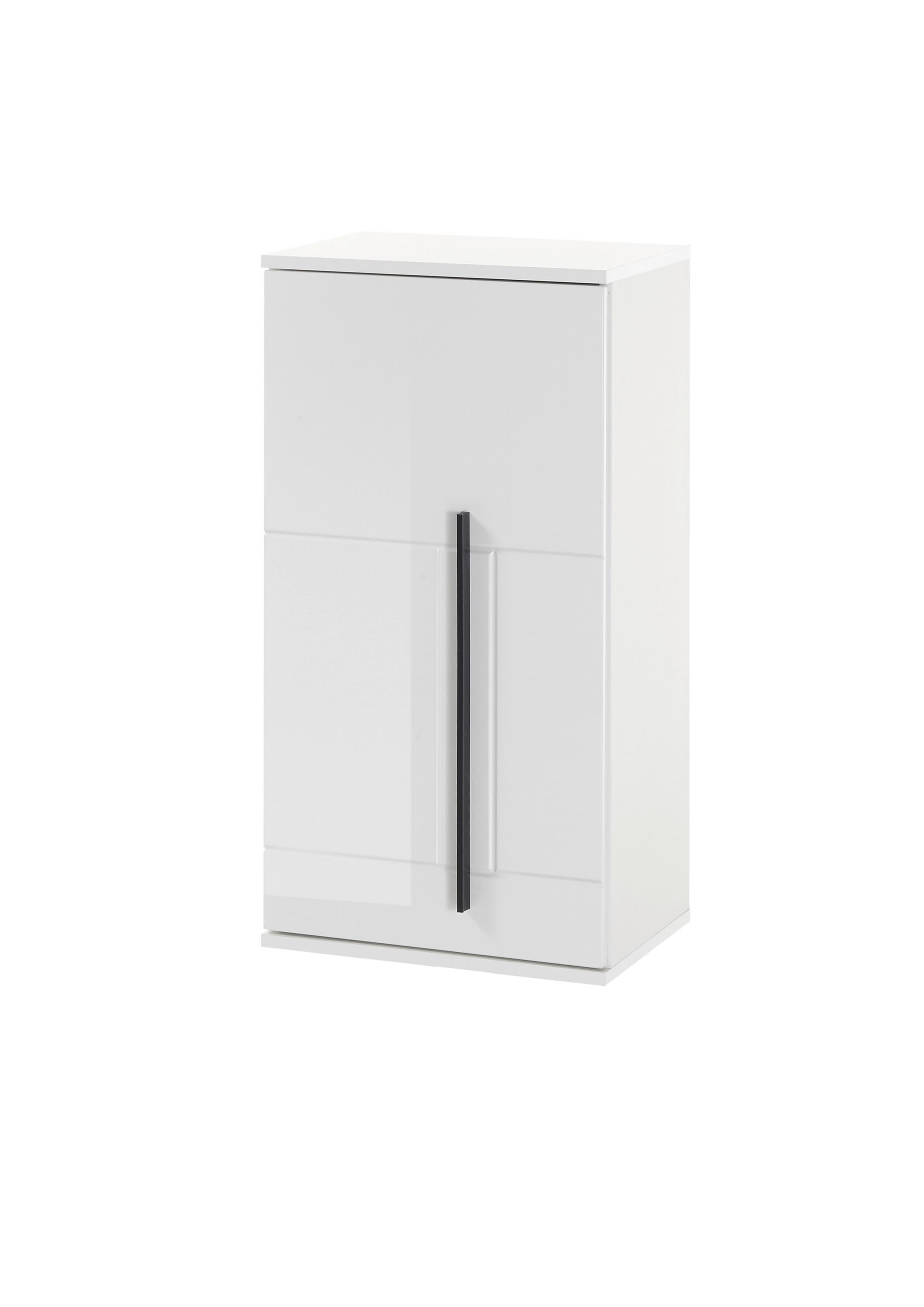 HÄNGESCHRANK M12 Weiß Hochglanz 45/85/30 cm links - Weiß Hochglanz, Holzwerkstoff (45/85/30cm) - Livojo