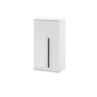 HÄNGESCHRANK M12 Weiß Hochglanz 45/85/30 cm links - Weiß Hochglanz, Holzwerkstoff (45/85/30cm) - Livojo