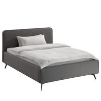POLSTERBETT - Grau, Textil (160/200cm) - home24