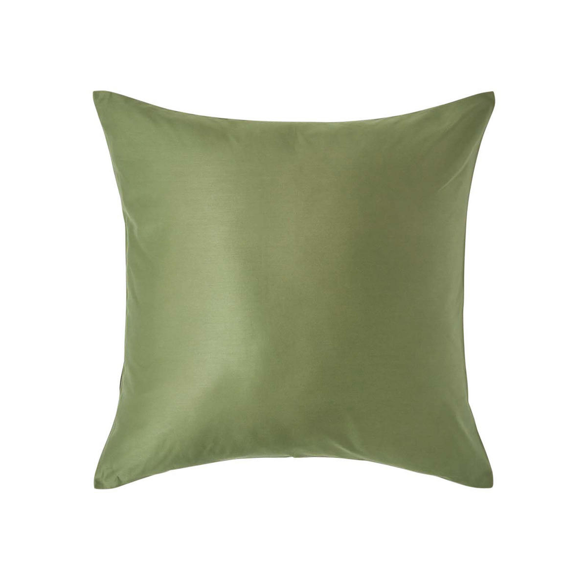 BIO-KISSENBEZUG Satin, Fadendichte 400 - Grün, Textil (60/60cm) - Homescapes