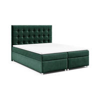 BOXBETT mit Bettkasten Trinity K-9 Bonellfederkern inkl. Topper, mit Lieferung - Grün, Holz/Holzwerkstoff (160/200cm) - Best For Home