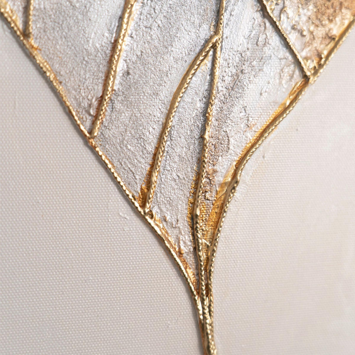 GEMÄLDE Natürliche Verzierung Schattenfugenrahmen Beige 140x70 cm - Beige, Holz (140/70cm) - YS-art gallery