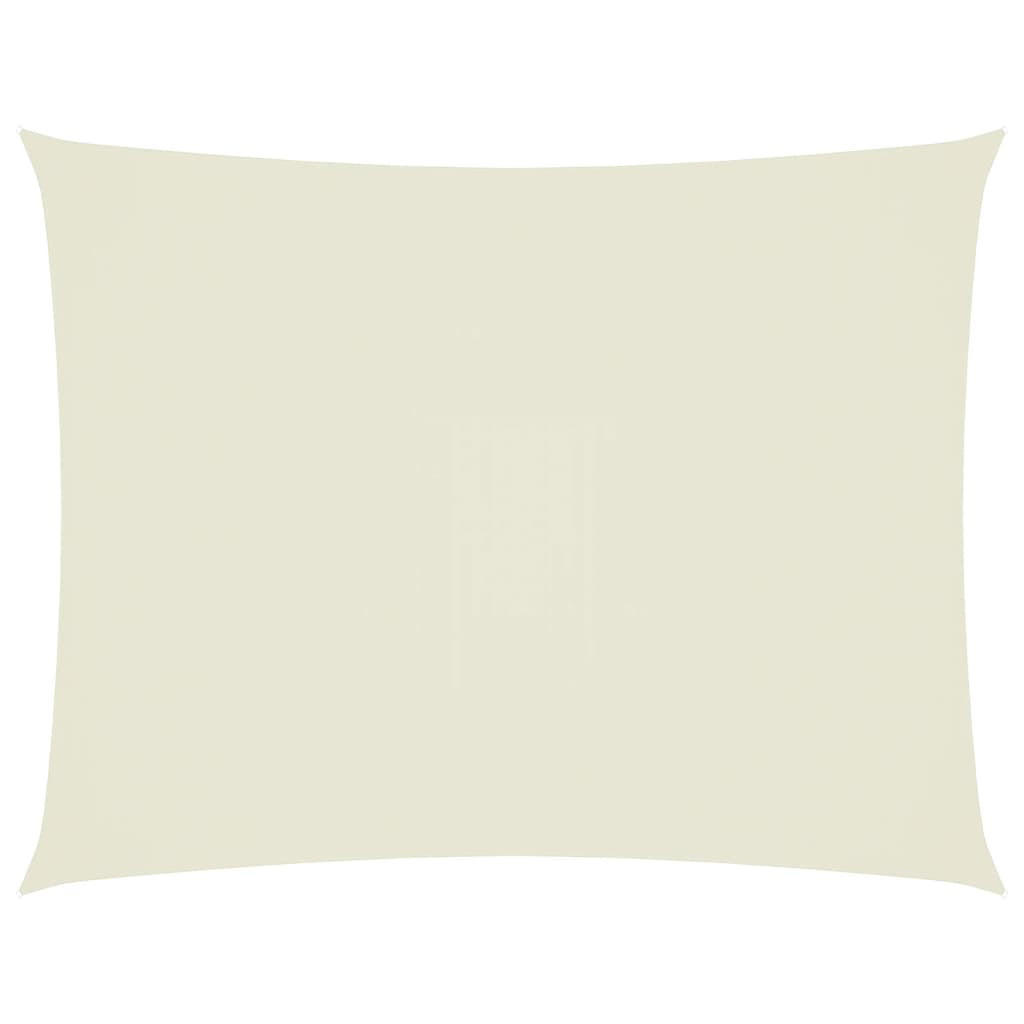 SONNENSEGEL Oxford-Gewebe Rechteckig 4/5 M Creme - Creme, Textil (400/500cm) - vidaXL