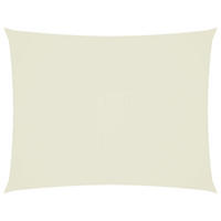 SONNENSEGEL Oxford-Gewebe Rechteckig 4/5 M Creme - Creme, Textil (400/500cm) - vidaXL