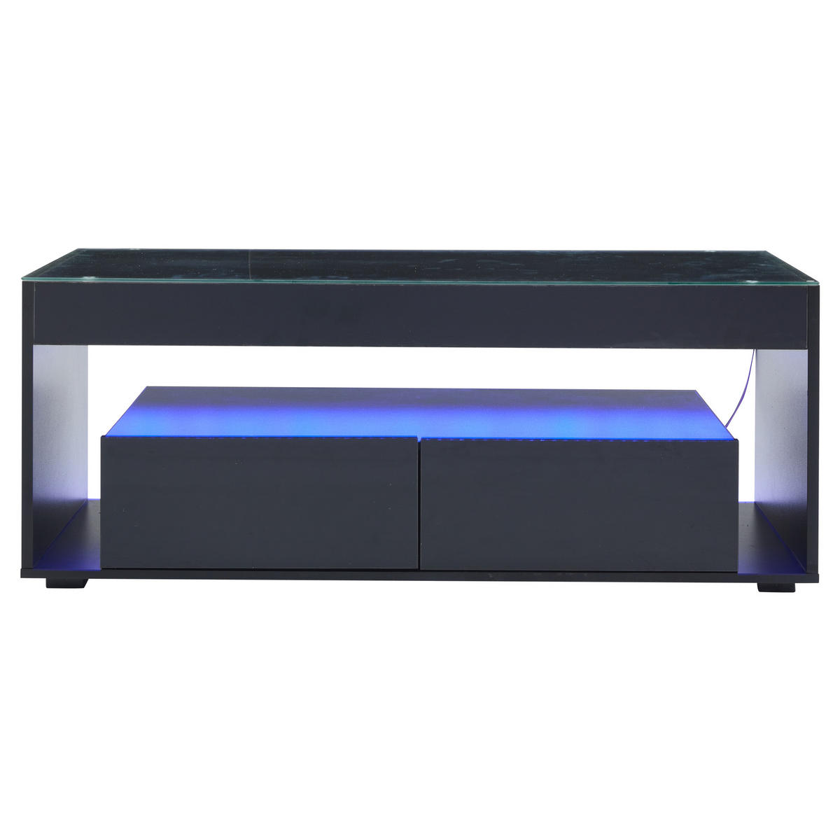 COUCHTISCH DE-183 Modellname Schwarz - Schwarz, Holzwerkstoff (50/100/40cm) - ComfortXL