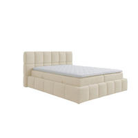 BOXSPRINGBETT AURA mit Topper und Bettkasten, Beige, H3 Bonell, 120x200 cm - Beige, Textil (120/200cm) - KS Home Concept