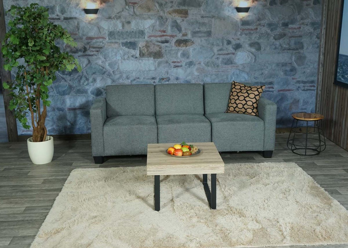 3-SITZER SOFA Grau - Grau, Textil (193/76/72cm) - MCW