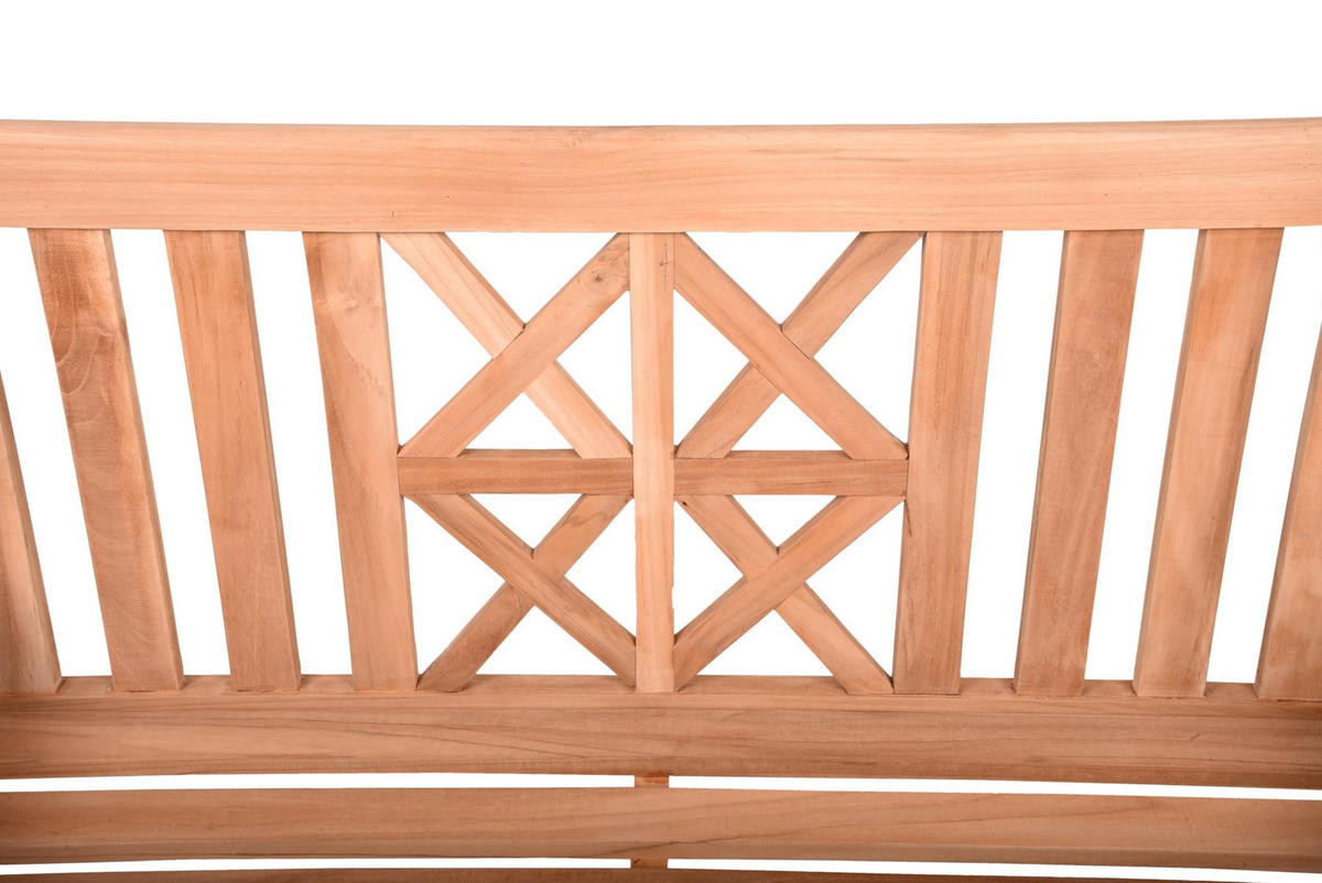 GARTENBANK Olaf 2-Sitzer Terrassenbank - Braun, Holz (66/92/120cm) - DELUKE