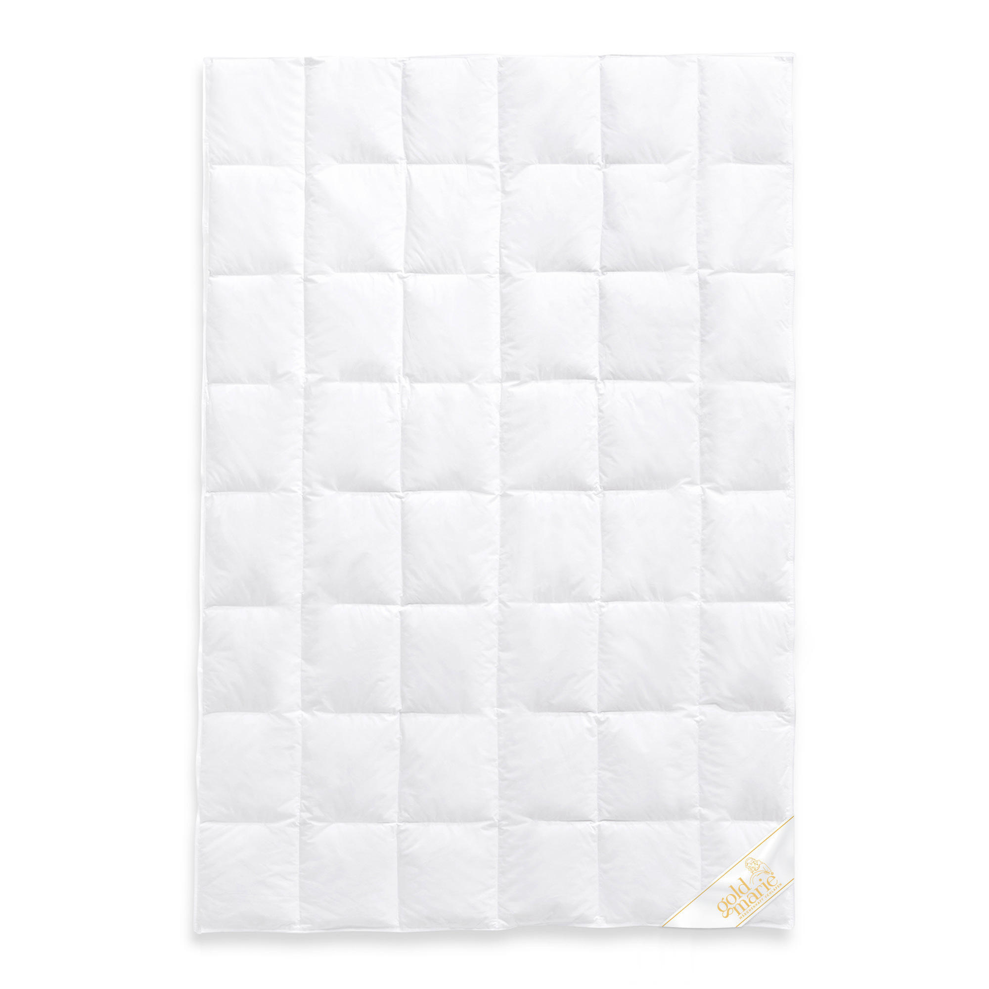 GANZJAHRESBETTDECKE MARIE Entendaunen medium - Weiß, Naturmaterialien/Textil (135/200cm) - Goldmarie 