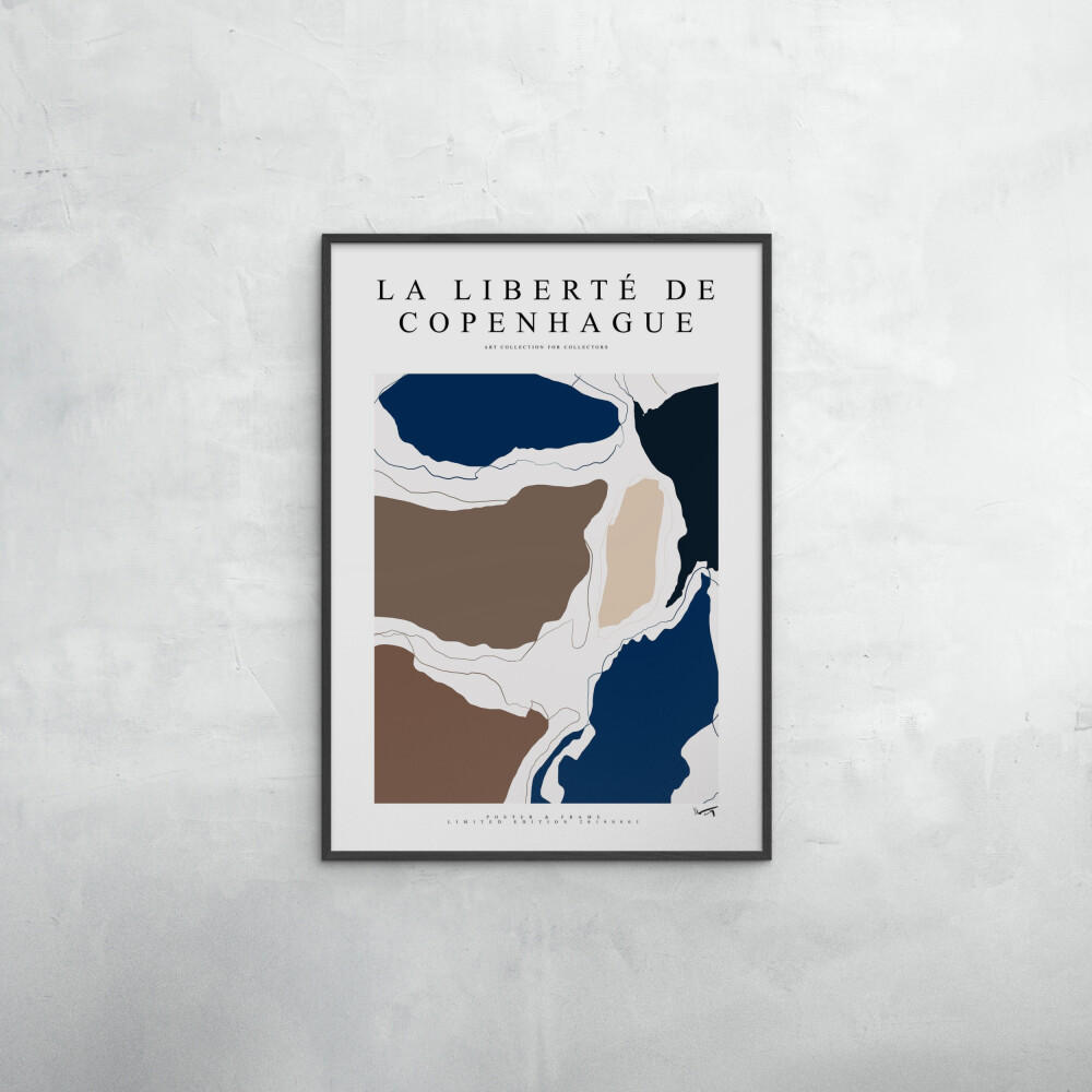 POSTER mit Rahmen Poster & Frame - Collection - La Liberté De Copenhague - 2019 002 - Multicolor/Schwarz, Holz/Papier (70/100cm) - Poster&Frame