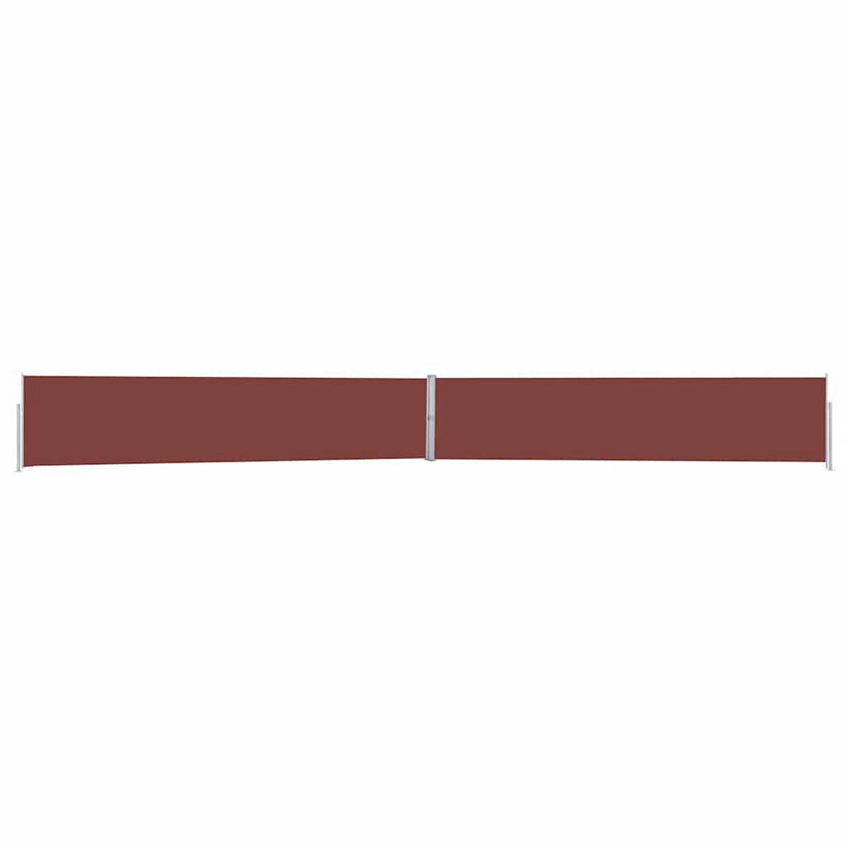 AUSZIEHBARE Seitenmarkise 170x1200 cm Braun - Braun, Textil (170/170/1200cm) - furnicato