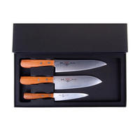 MESSERSET Silber 32/5/32 cm 110515256BBOMC - Silberfarben, Holz - Masahiro 