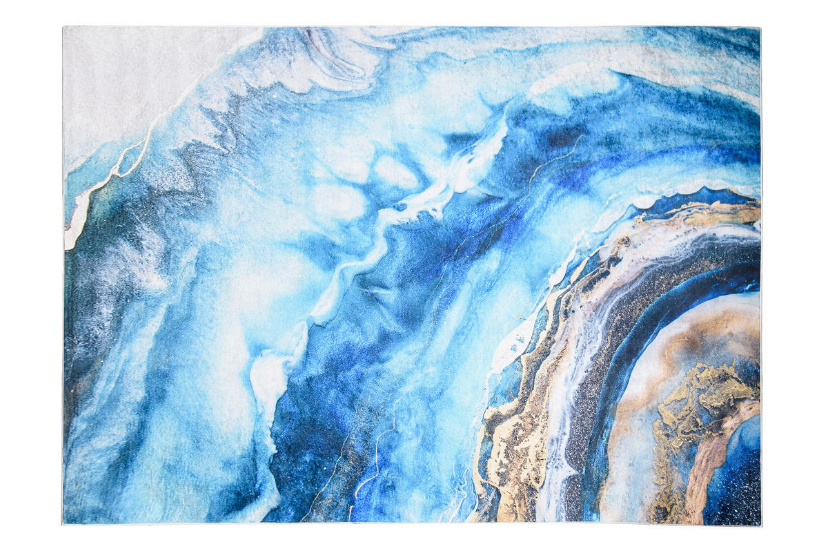 TEPPICH TOSCANA Blau 160/230 cm - Blau, Textil (160/230cm) - Tapiso