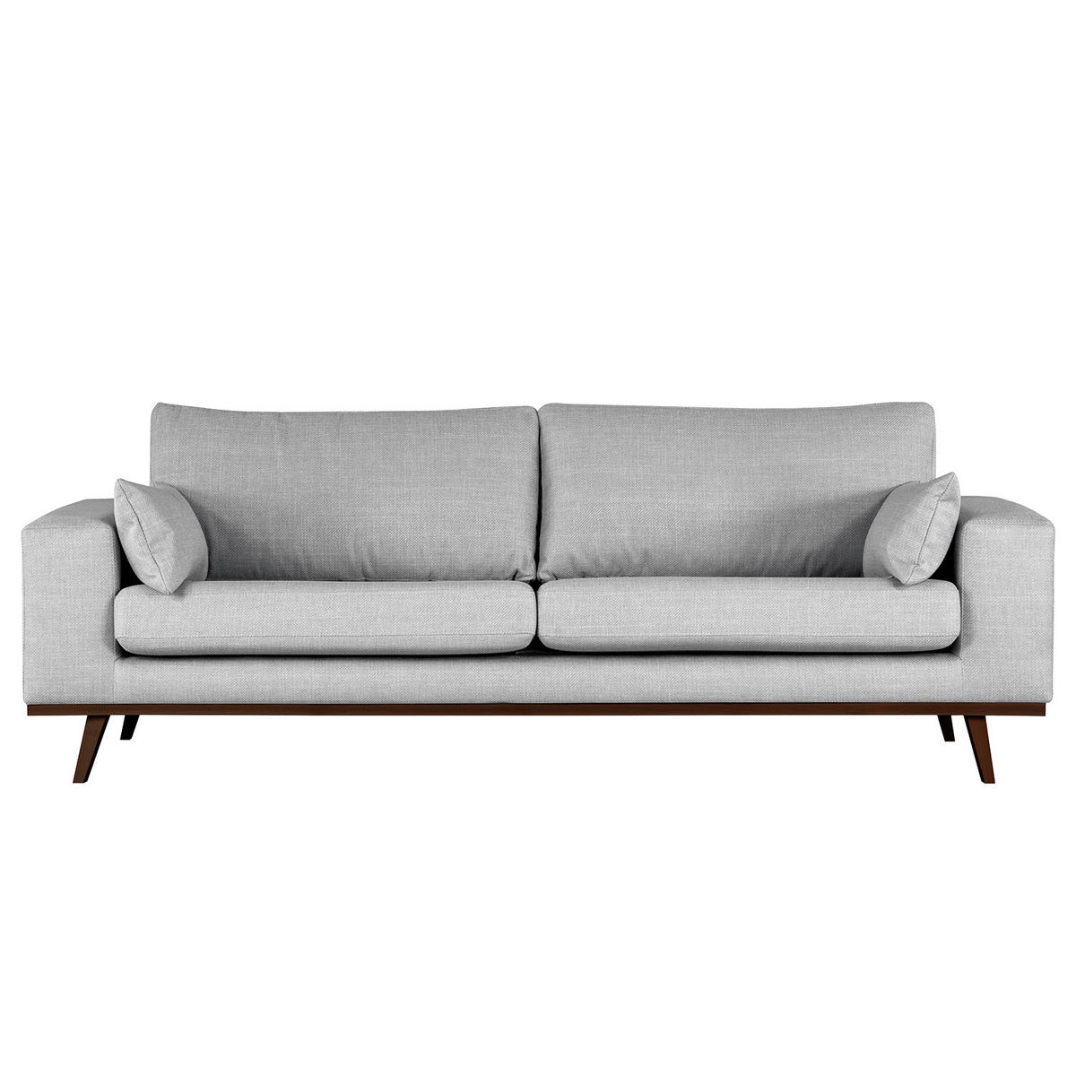 2-SITZER SOFA - Buchefarben/Hellblau, Textil (197/81/88cm) - home24