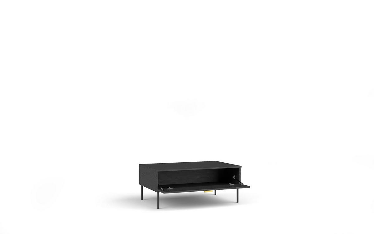 COUCHTISCH Graphitschwarz 100/41,6/66 - Graphitfarben, Holzwerkstoff (66/100/42cm) - RAUMHIRSCH FURNITURE