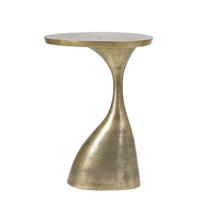 BEISTELLTISCH Macau Bronze 40/33/55 cm - Bronzefarben, Metall (40/33/55cm) - Light & Living