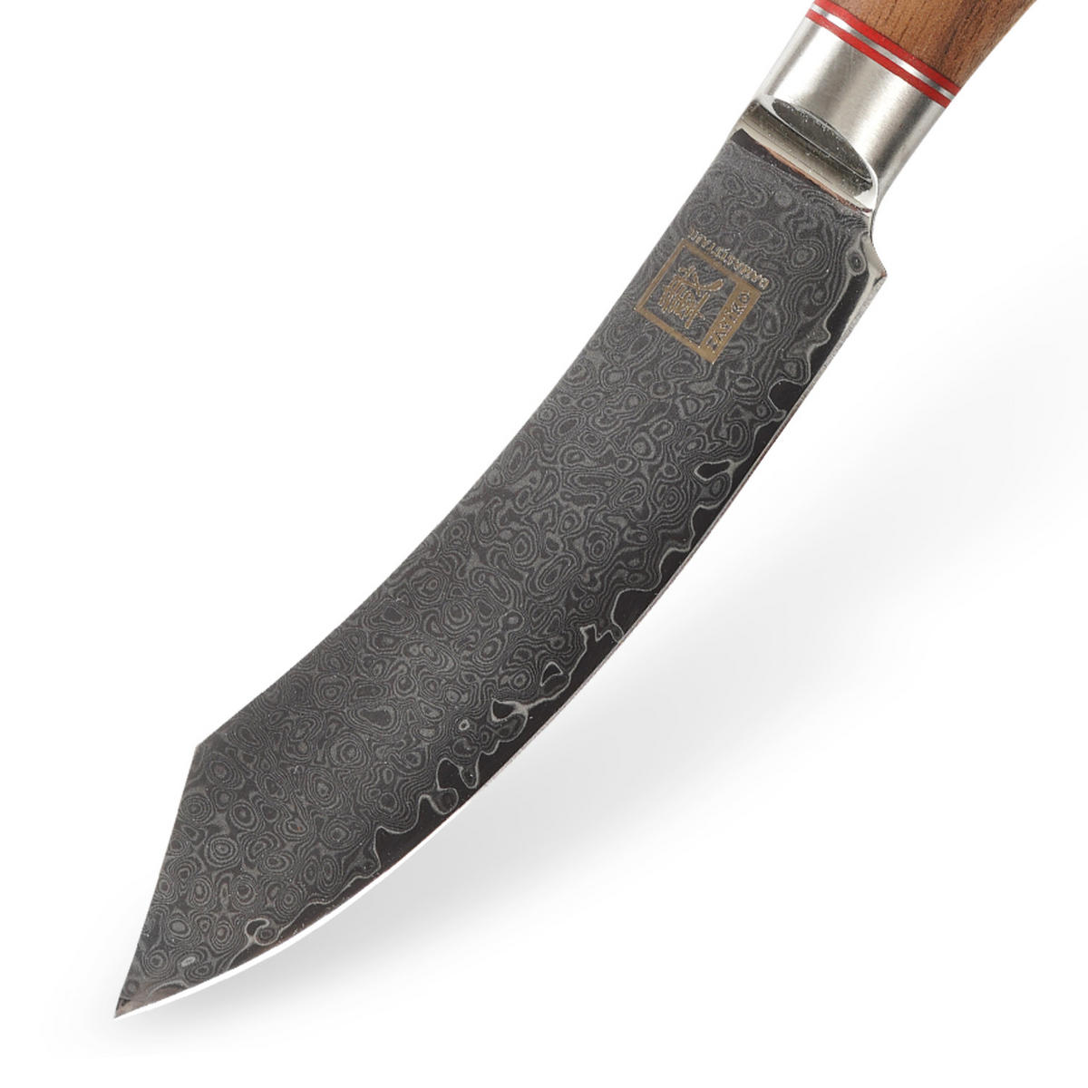 STEAKMESSER 12 cm - Nussbaumfarben, Holz/Metall (24cm) - Zayiko