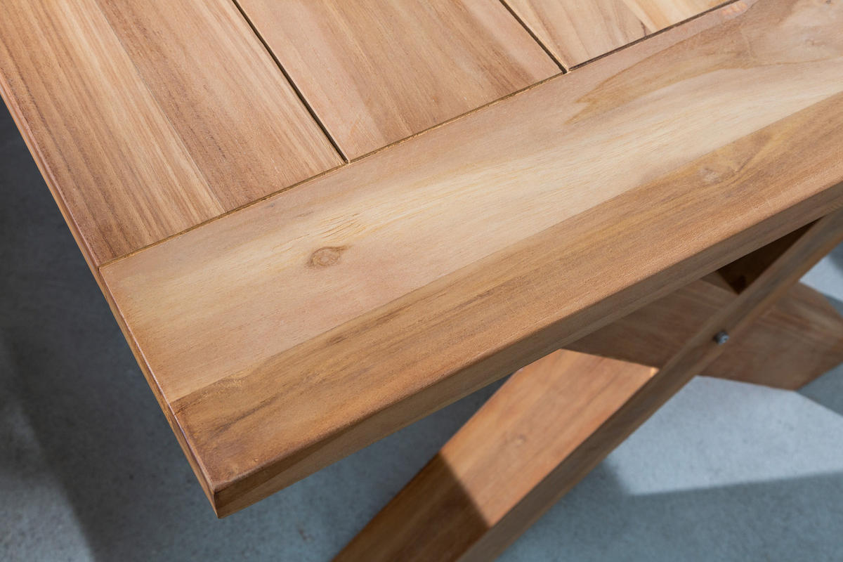 GARTENTISCH EMPIRE TEAK Teakholz Natur 180 cm - Naturfarben, Holz (100/180/76cm) - riess-ambiente