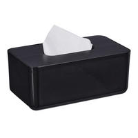 DRŽIAK na vaty - čierna, drevo/plast (13/23/10cm) - Relaxdays