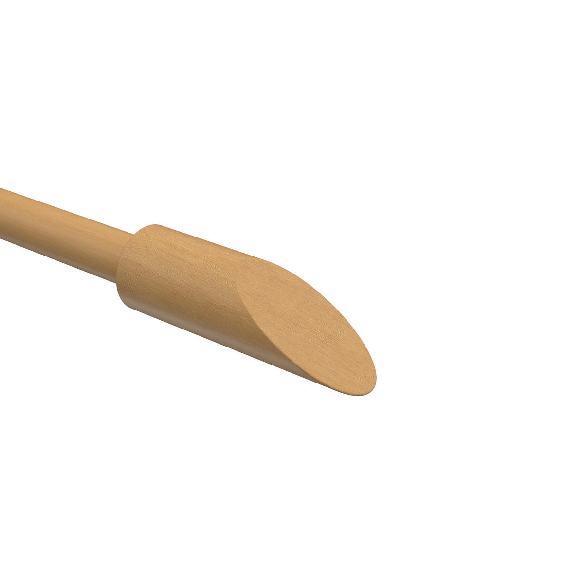 ENDSTÜCKE FÜR GARDINENSTANGEN 16 mm Ø, Franca Buche, Packung 2 Stück - Buchefarben, Holz (7.8/2.6/2.6cm) - INTERDECO