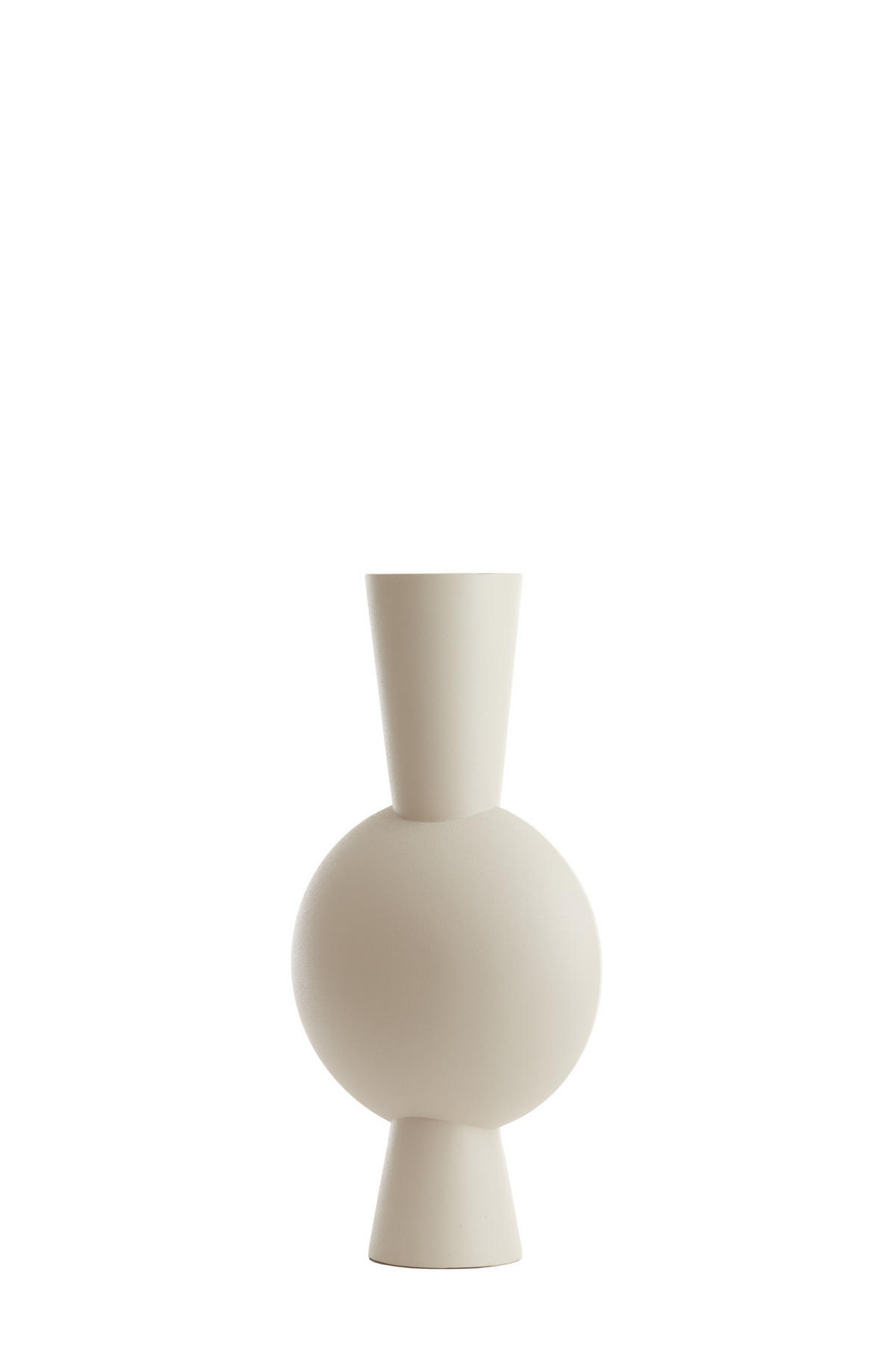 VASE Kavandu Weiß 31/20/60 cm - Weiß, Metall (60cm) - Light & Living