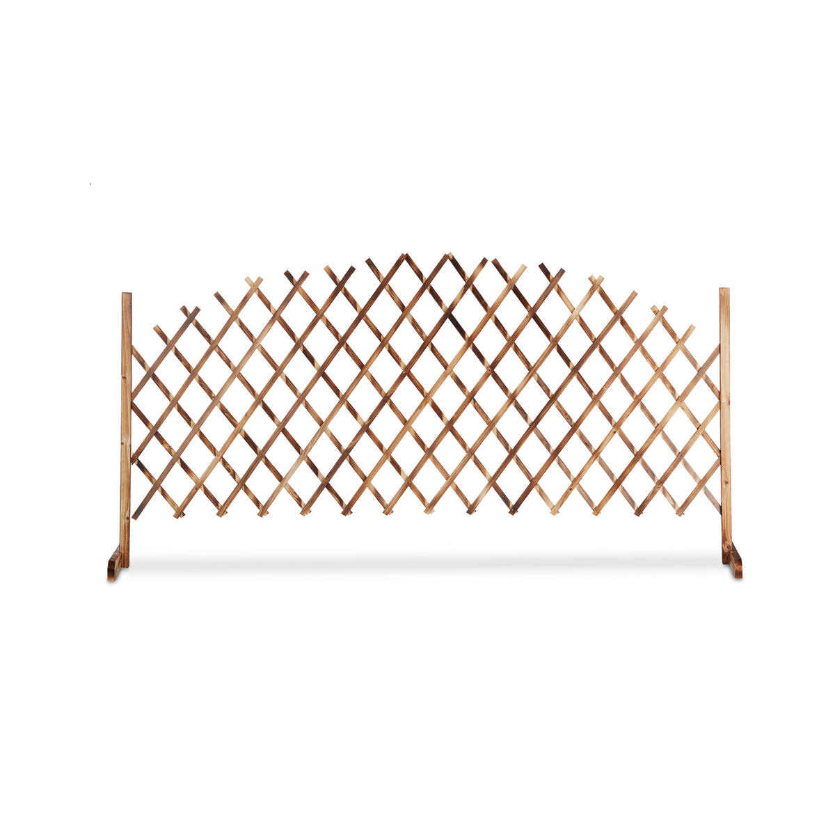 RANKGITTER - Hellbraun, Holz (200/98/30cm) - Relaxdays