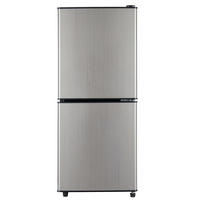 MINIKÜHLSCHRANK-GEFRIERKOMBINATION 106L, 42,5x44,5x102 cm, Energieeffizienzklasse E, Silber-Schwarz - Schwarz, Kunststoff/Metall (44.5/102/42.5cm) - FOHERE