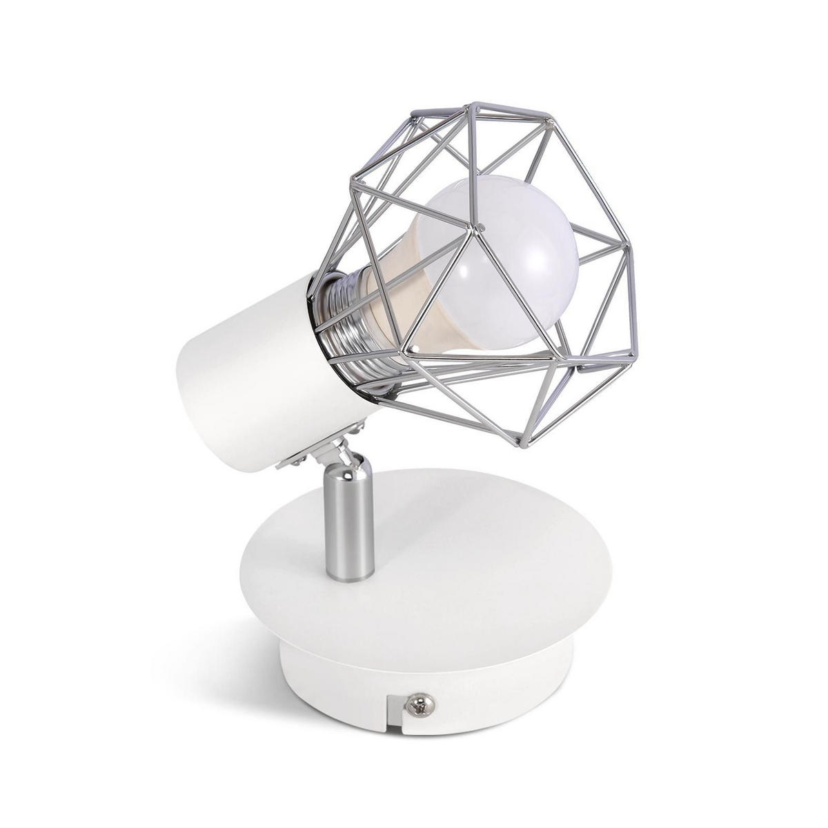 WANDLEUCHTE Sapphire 8/17/9.5 cm - Weiß, Metall (17/9.5/8cm) - ZMH