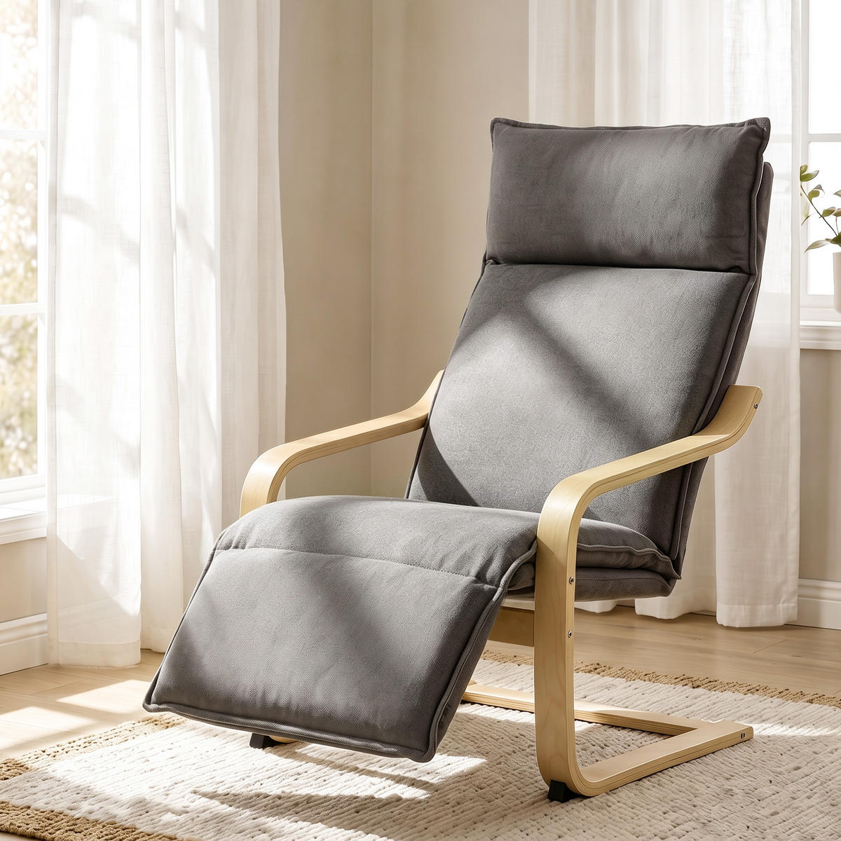 SESSEL Dunkelgrau 90.0/67.0/105.0cm - Dunkelgrau, Textil (67/105/90cm)