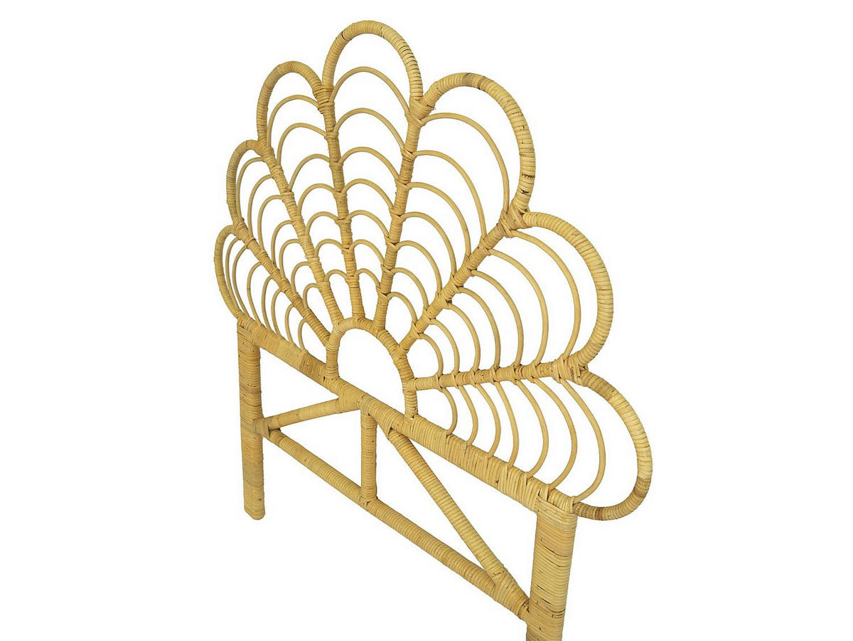 BETT-KOPFTEIL 110 cm - Rattan - Holzfarben - FLOSIA - Naturfarben, Holzwerkstoff (110/116/4cm) - Vente-Unique