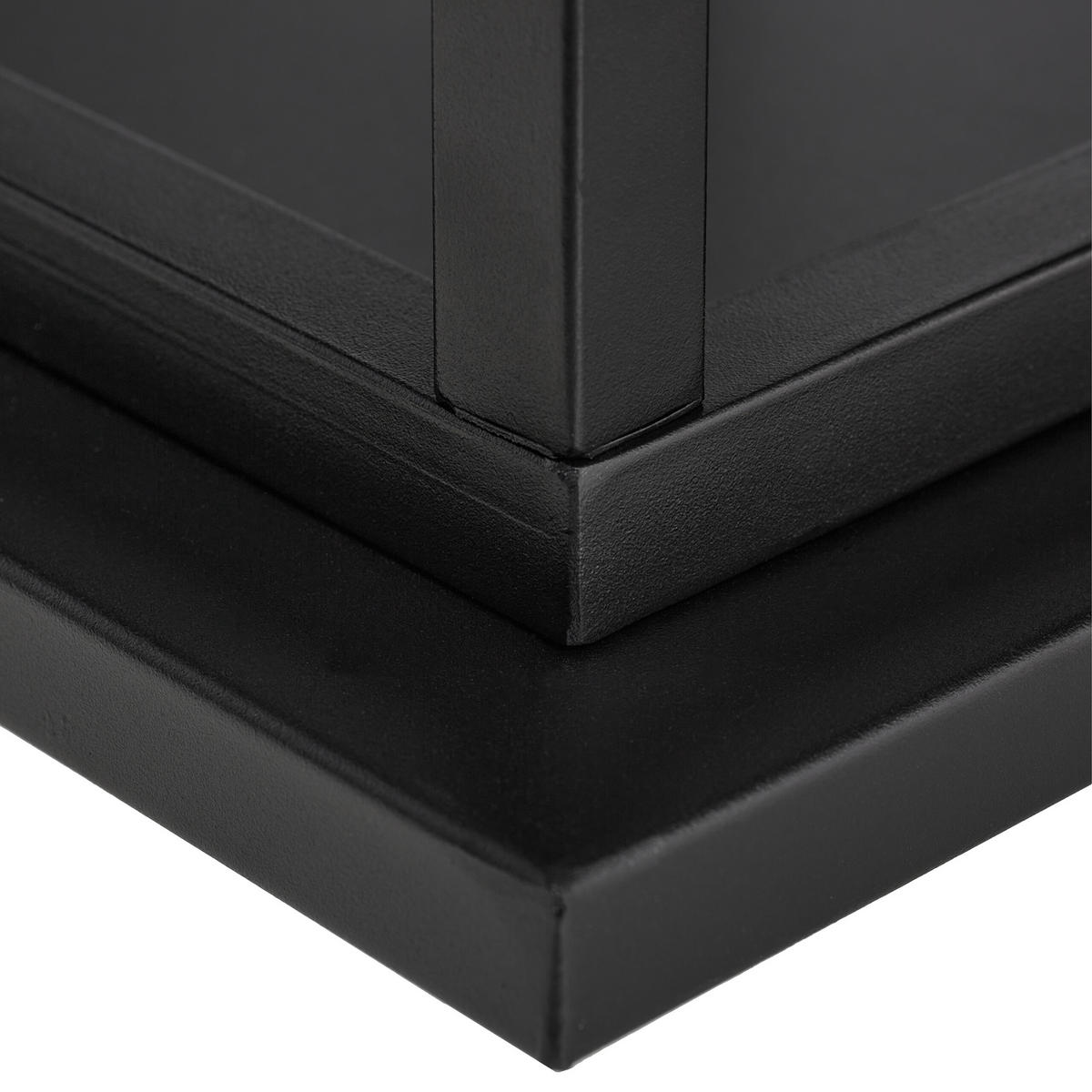 KAMINHOLZREGAL - Schwarz, Metall (35/121/35cm) - Relaxdays