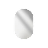 WANDSPIEGEL Vollspiegel-Explosionsschutzfolie Ovale 70/40/1 cm - Weiß, Glas (40/70/70cm) - EMKE