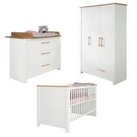 BABYZIMMER-SET Ava 3-teilig - Weiß, Holzwerkstoff (138.5/200/119cm) - Roba