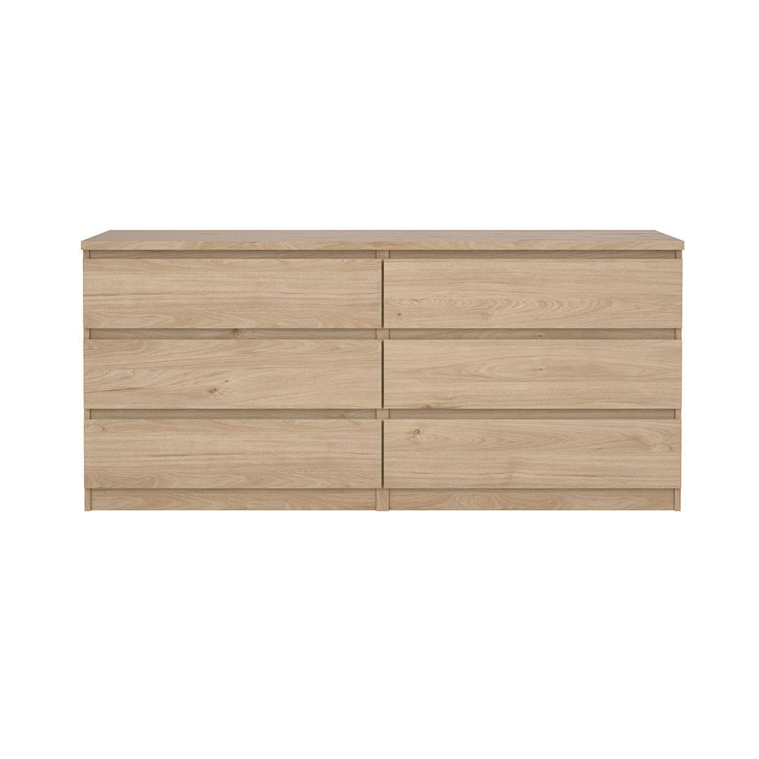 KOMMODE, Naia, Eiche, Holzwerkstoff, 154 x 50 x 68 cm - Eichefarben, Holzwerkstoff (154/68/50cm) - ebuy24