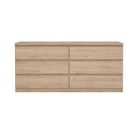 KOMMODE, Naia, Eiche, Holzwerkstoff, 154 x 50 x 68 cm - Eichefarben, Holzwerkstoff (154/68/50cm) - ebuy24