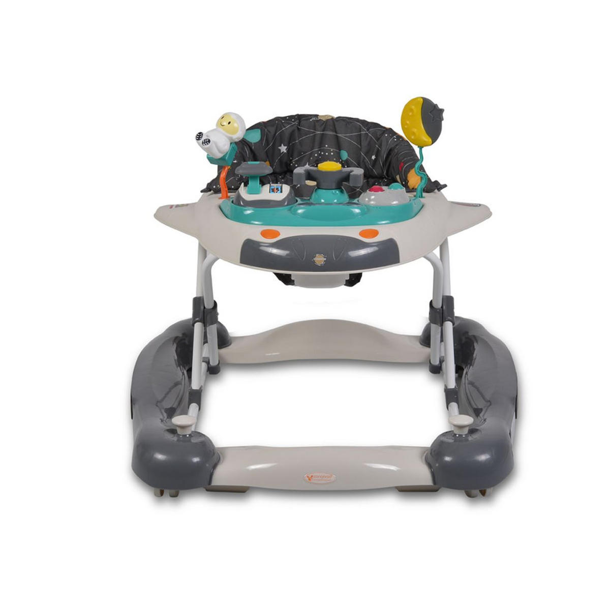 LAUFHILFE Cosmos 3 in 1 türkis Wippe, Stopper Musik Licht höhenverstellbar - Multicolor, Kunststoff (65/63/75cm) - Cangaroo