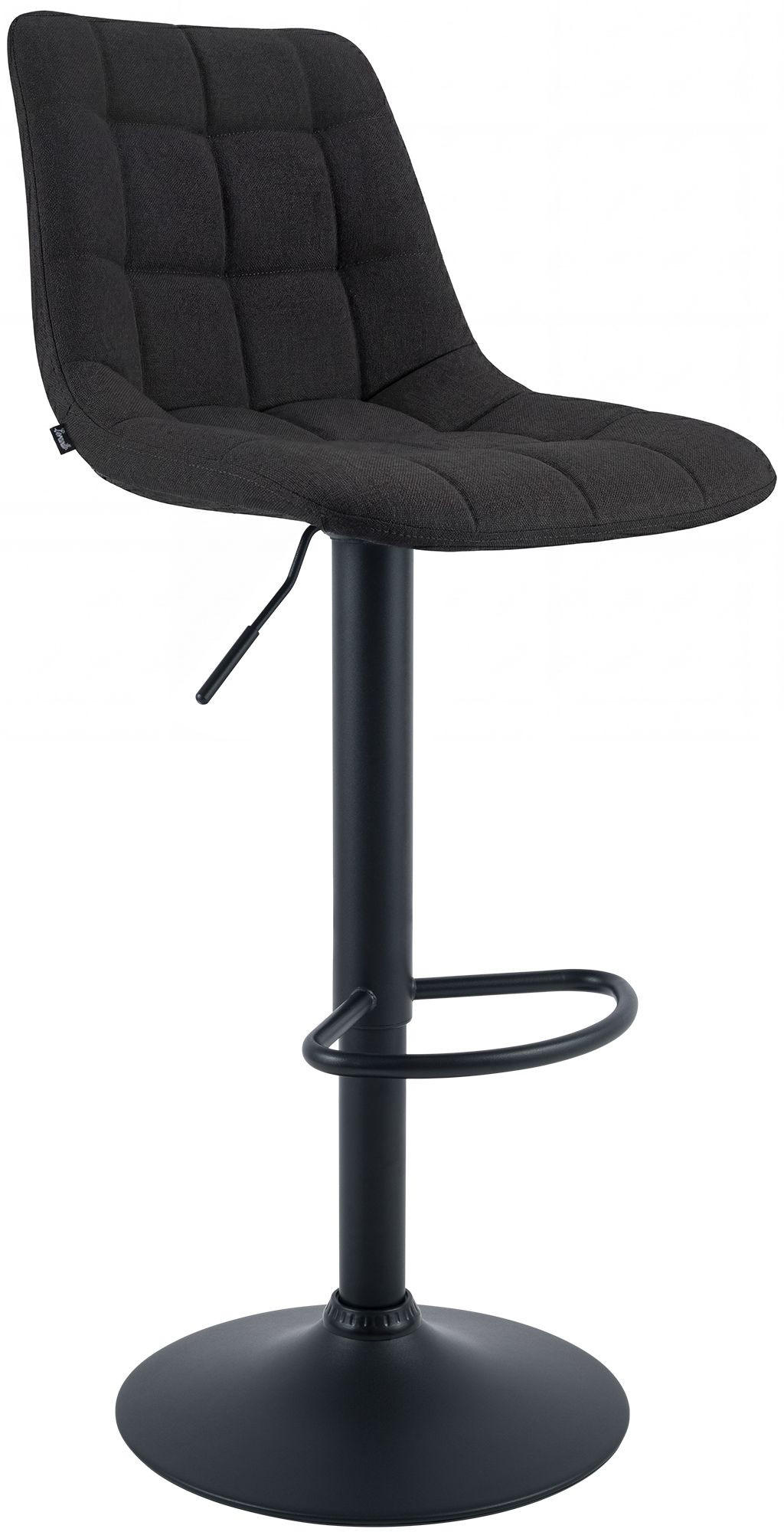 BARHOCKER Stoff Schwarz - Schwarz, Textil/Metall (44/108/50cm) - CLP