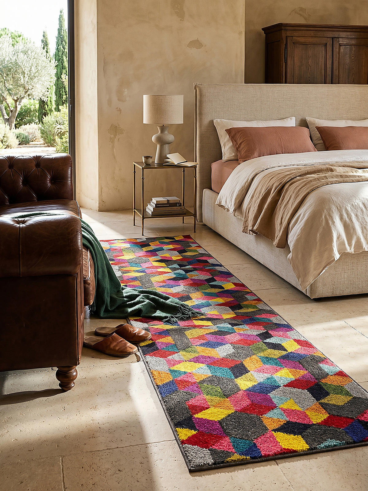 TEPPICH MEON, geometrisch, aus Polypropylen, Bunt, 66 x 230 cm - Multicolor, Textil (66/230cm) - KADIMA DESIGN
