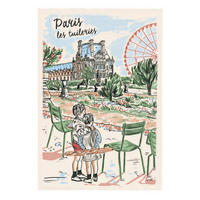 GESCHIRRTUCH Paris Les tuileries ekrü 48 x 72 cm - Weiß, Textil (48/72cm) - Winkler