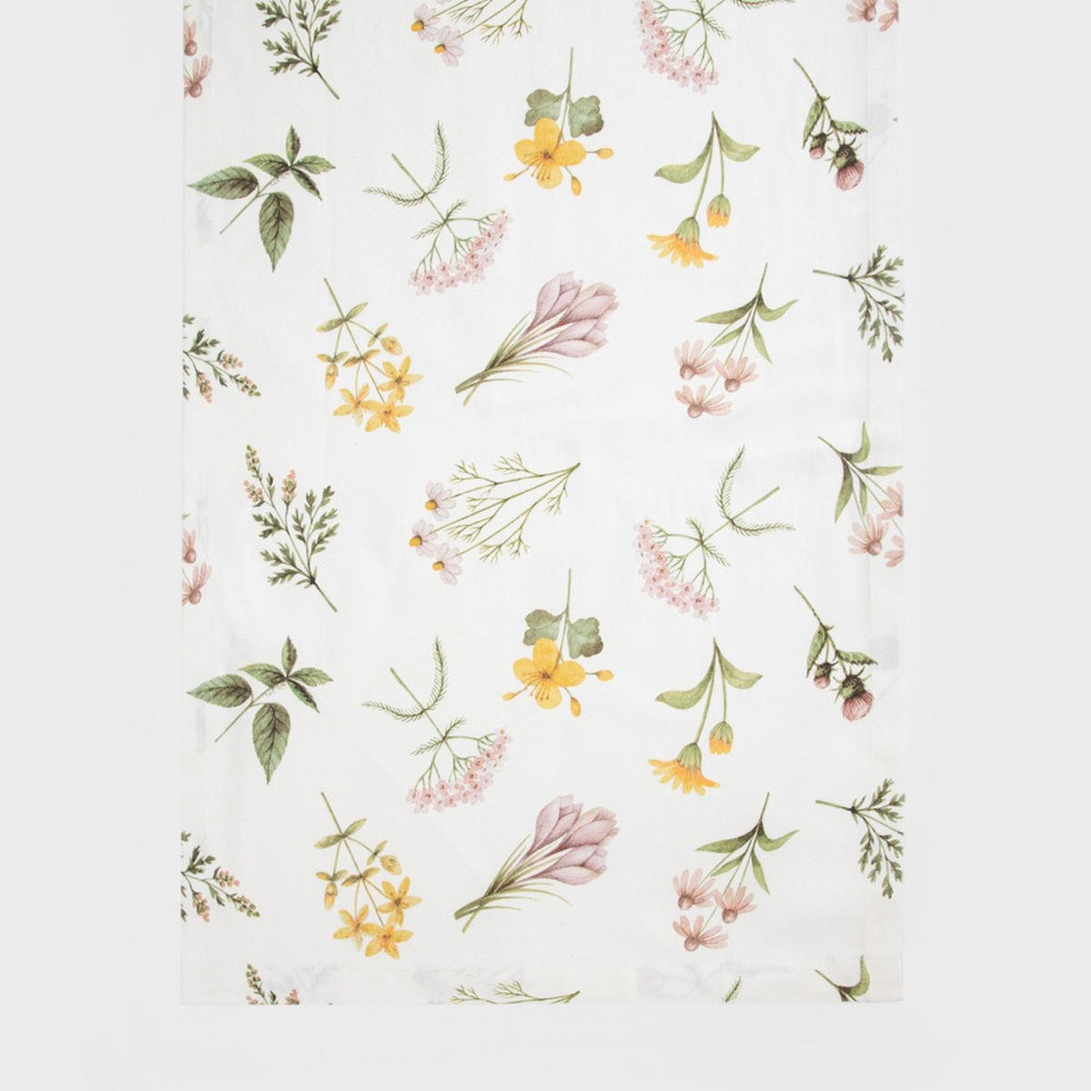 TISCHLÄUFER Prima in blumen 40/160 cm - Weiß, Textil (40/160cm) - Homla